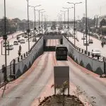 A highway view of Peshawar, Pakistan.