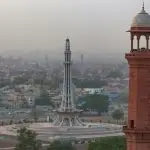 Minar-e-Pakistan in Lahore, Punjab.